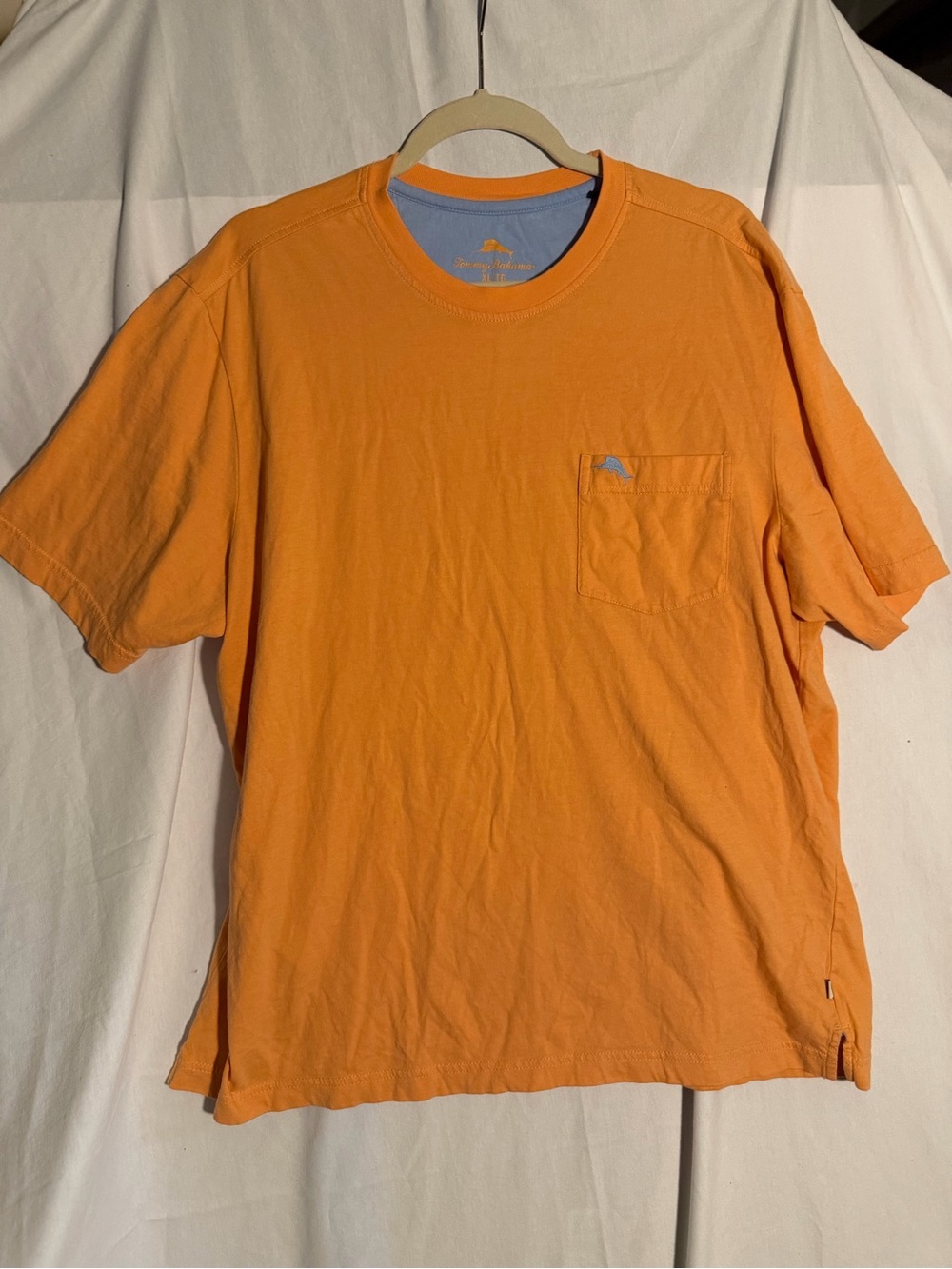 #442 Tommy Bahama Orange Short-Sleeve Pocket Tee